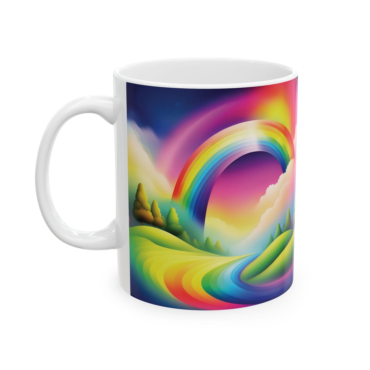 Rainbow Beauty - Ceramic Mug - Unique Design for Coffee Lovers