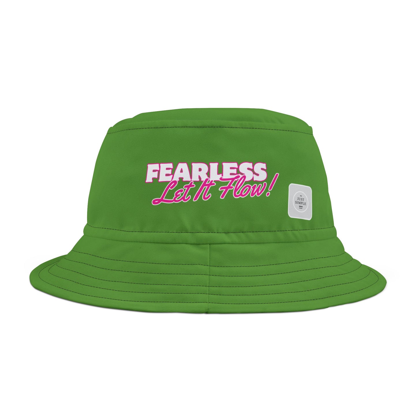 Fearless, Let It Flow | Unisex Bucket Hat (green) | The Just Simple Series