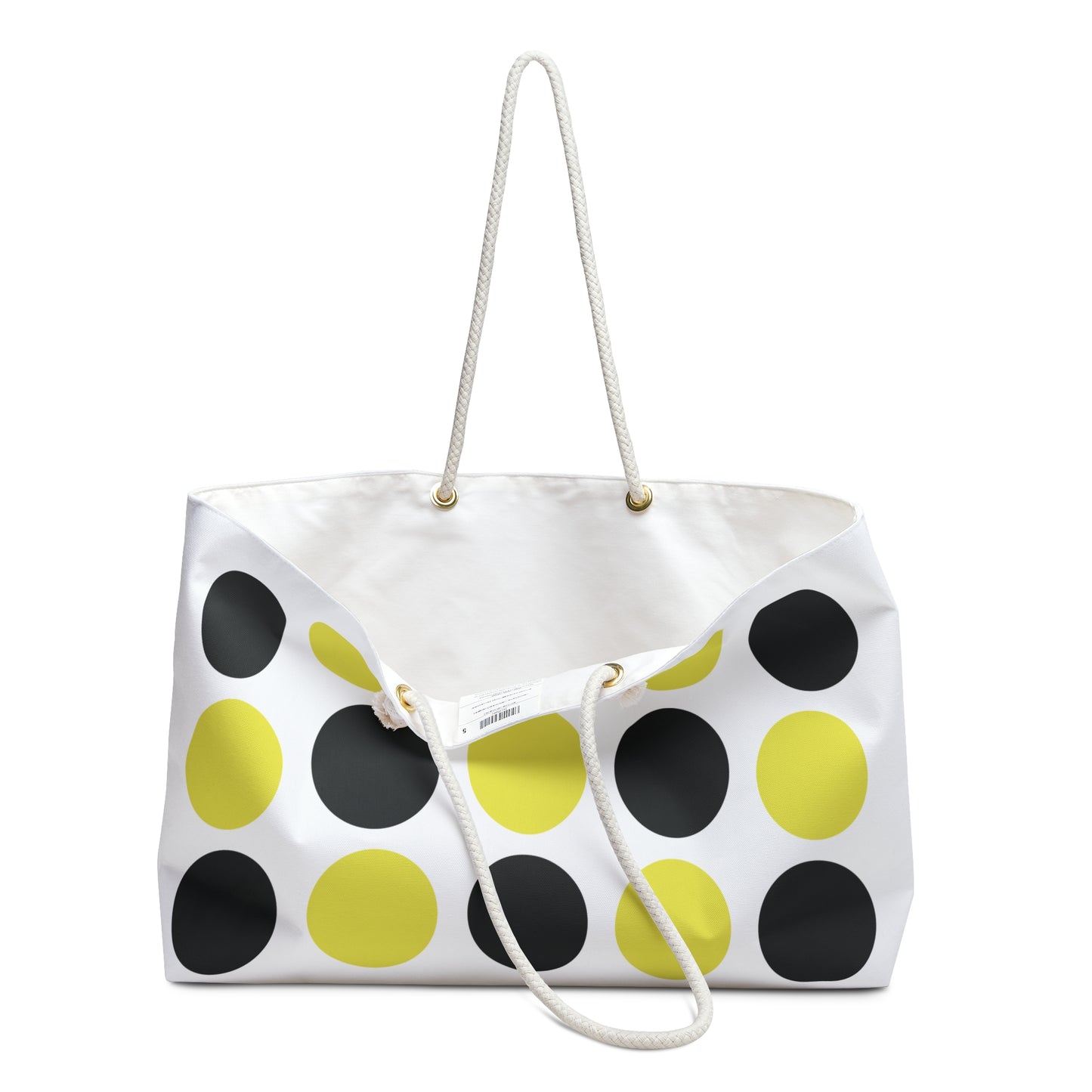 Joyful (black & yellow) - Weekender Bag for Travel & Special Occasions