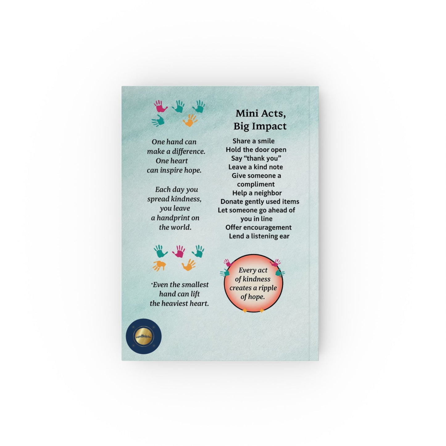 Lend a Hand, Lift a Heart Vol. 1 | Hardcover Journal