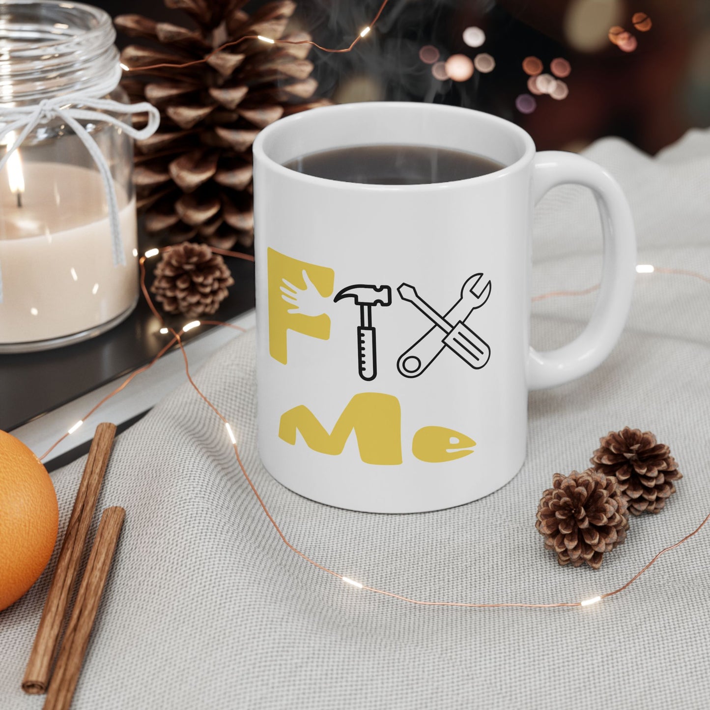 Fix Me (yellow) - Ceramic Mug