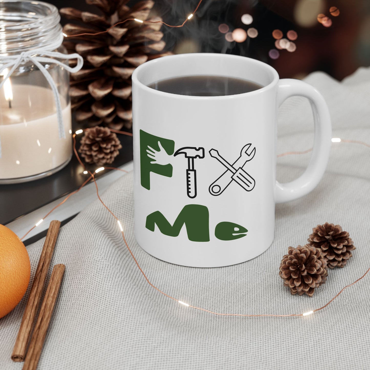 Fix Me (green) - Ceramic Mug