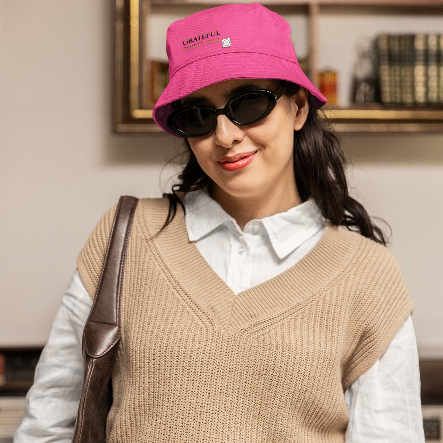 Grateful, Own Your Magic - Unisex Bucket Hat (pink) | The Just Simple Series