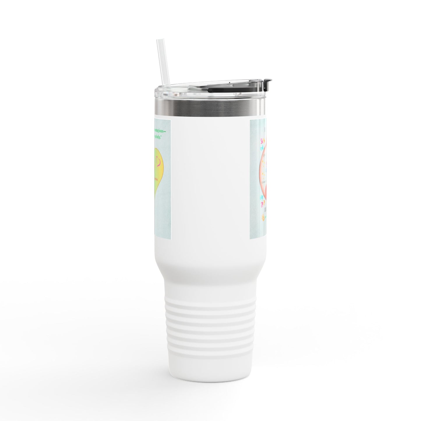 “Lend a Hand, Lift a Heart” - 40 oz Travel Mug vol. 1 | “Because kindness is contagious—and drinks on-the-go help.”