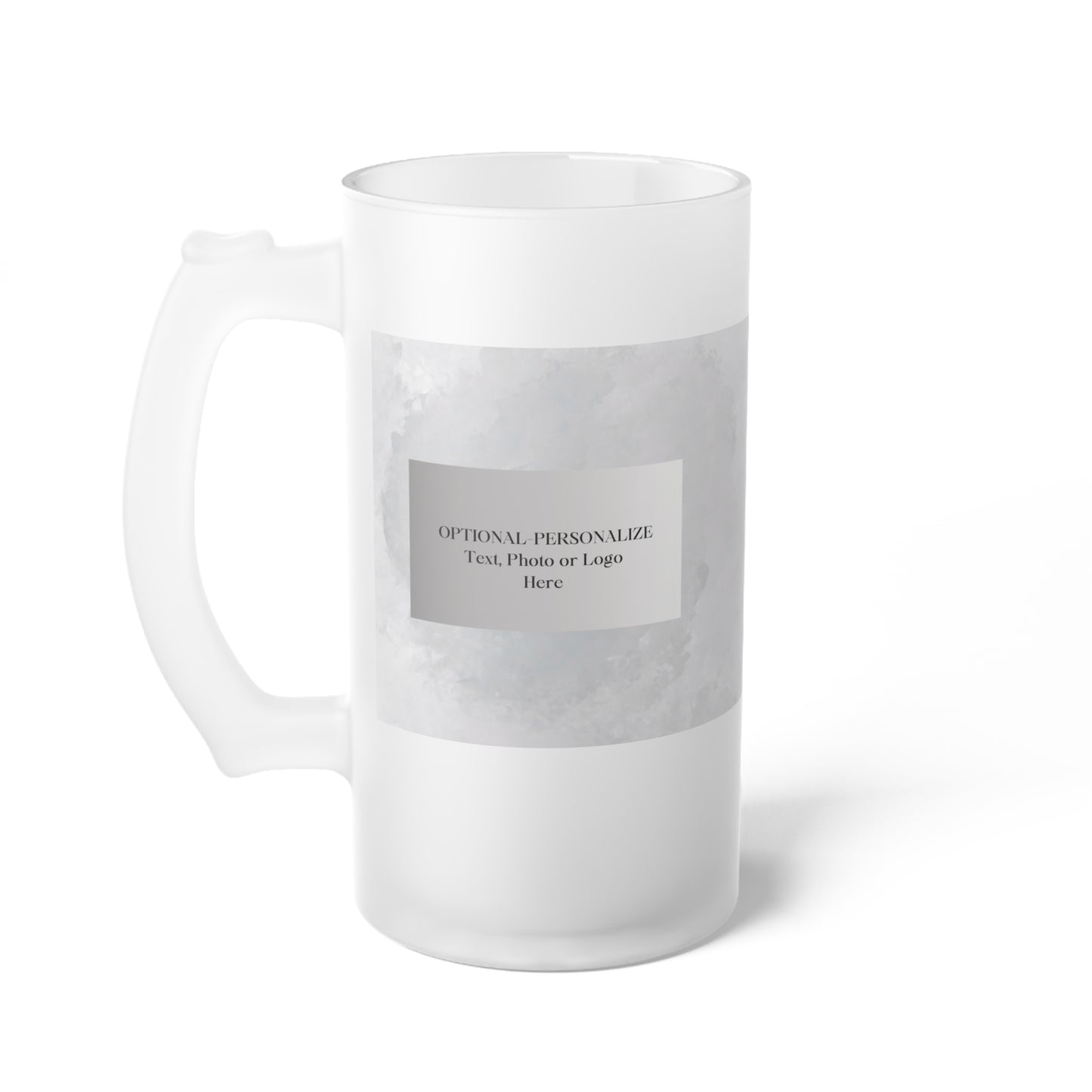 Personalize - Chic Frosted Glass Beer Mug