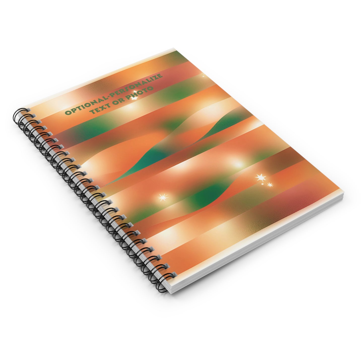 Orange Star - Personalized Spiral Notebook