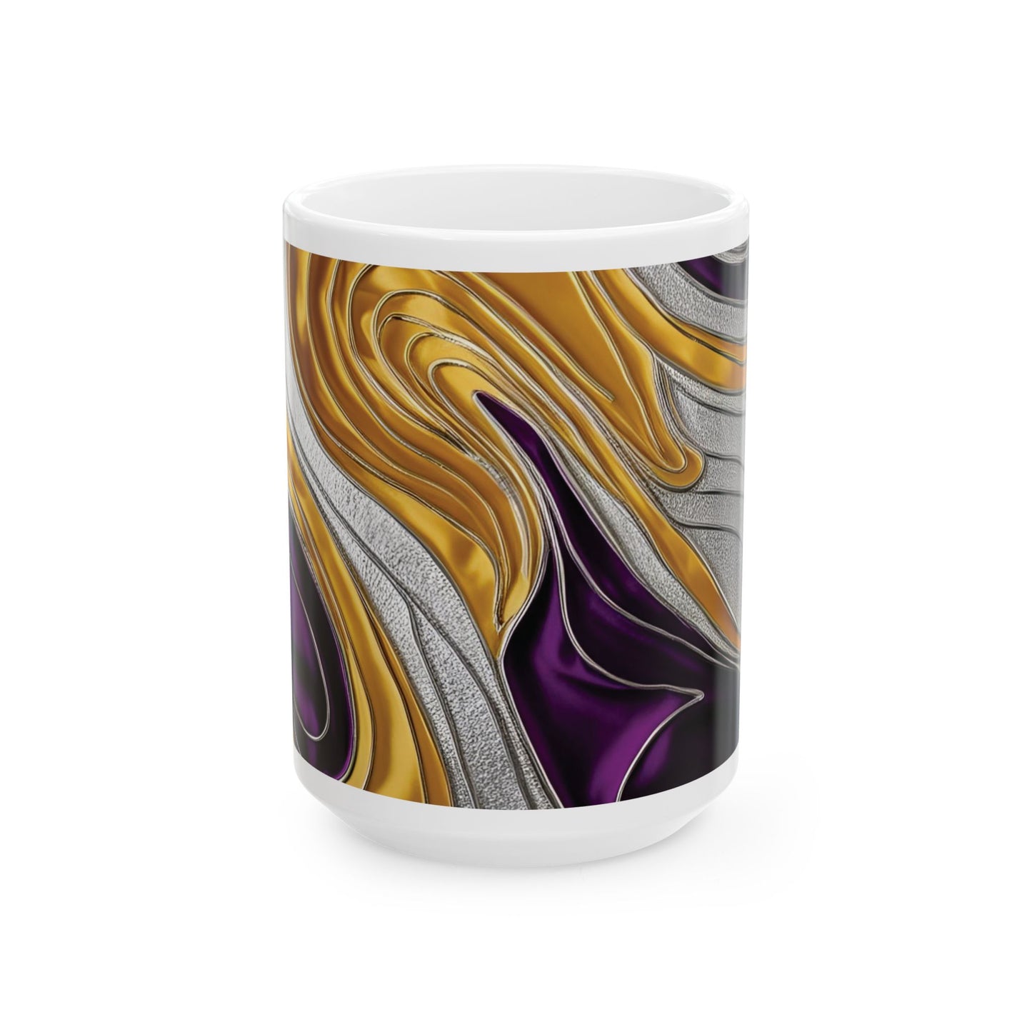 Purple Twist - Vibrant Swirl Ceramic Mug - Unique Design for Coffee Lovers