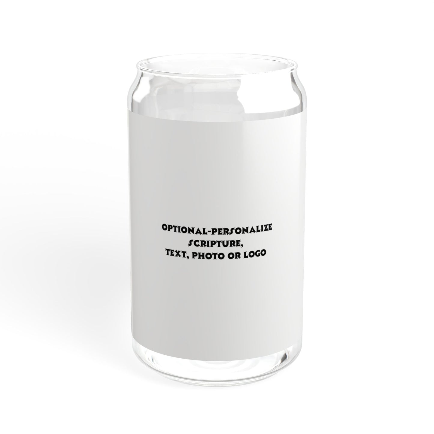 Personalized (frost look) - 16oz Sipper Glass with Bamboo Lid - Customizable Drinkware for Every Occasion