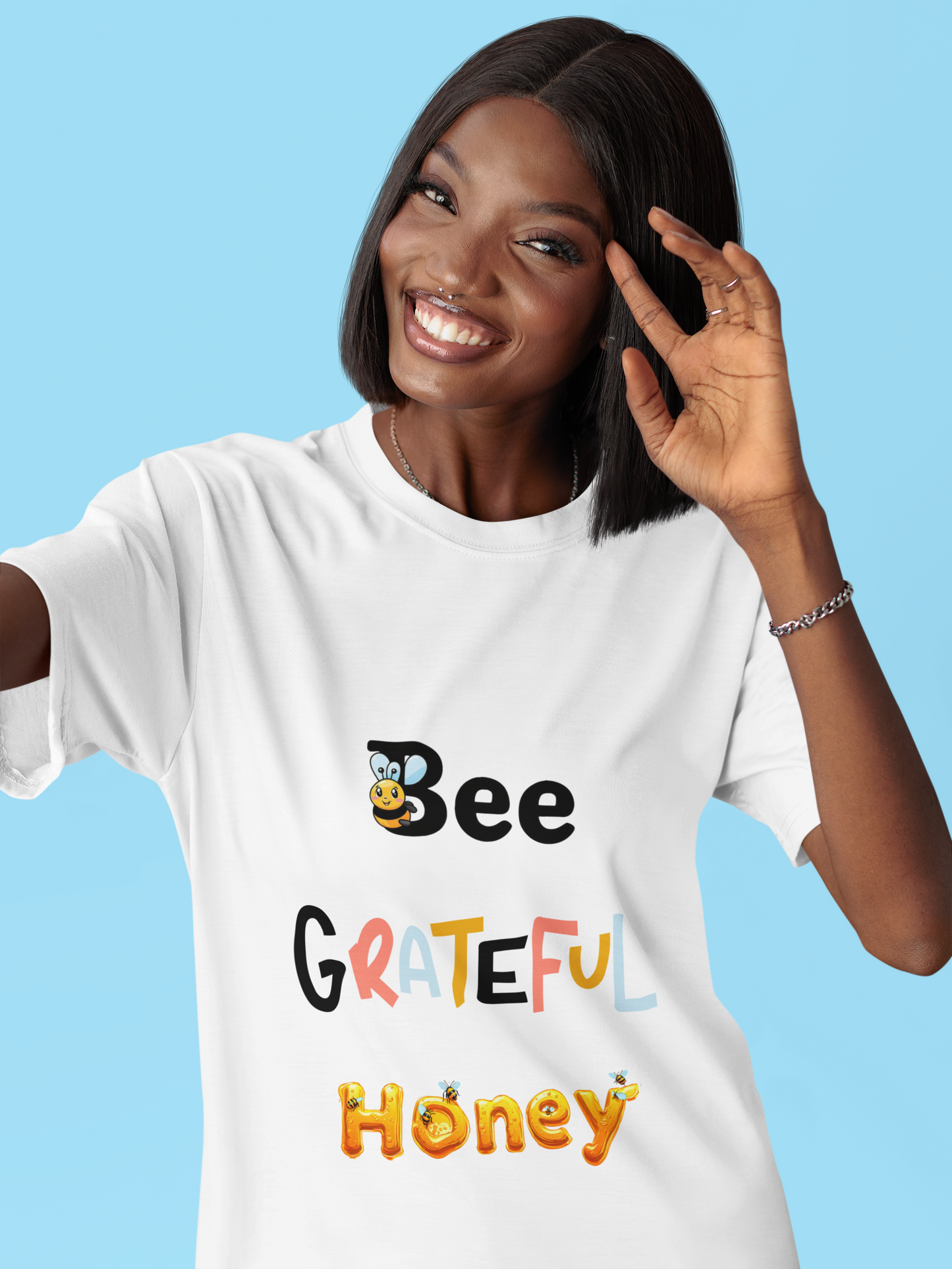 Bee Grateful Honey - Heavy Cotton Tee
