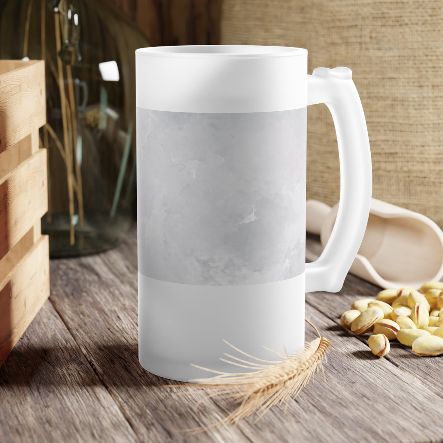 Personalize - Chic Frosted Glass Beer Mug