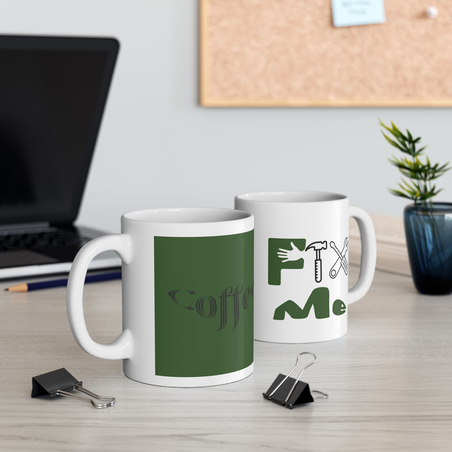 Fix Me (green) - Ceramic Mug