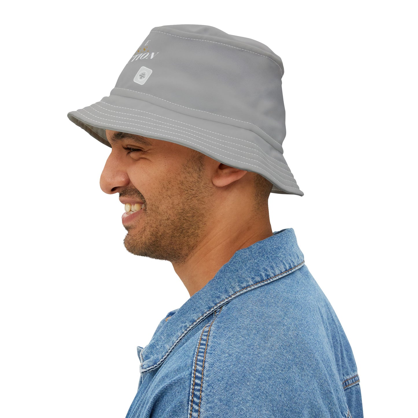Believe, Progress, Not Perfection | Unisex Bucket Hat (light grey) | The Just Simple Series