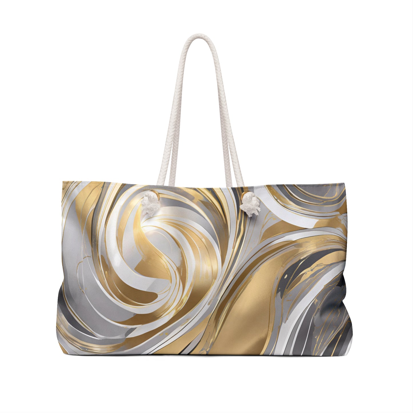 Golden Swirls - Weekender Bag for Travel & Special Occasions