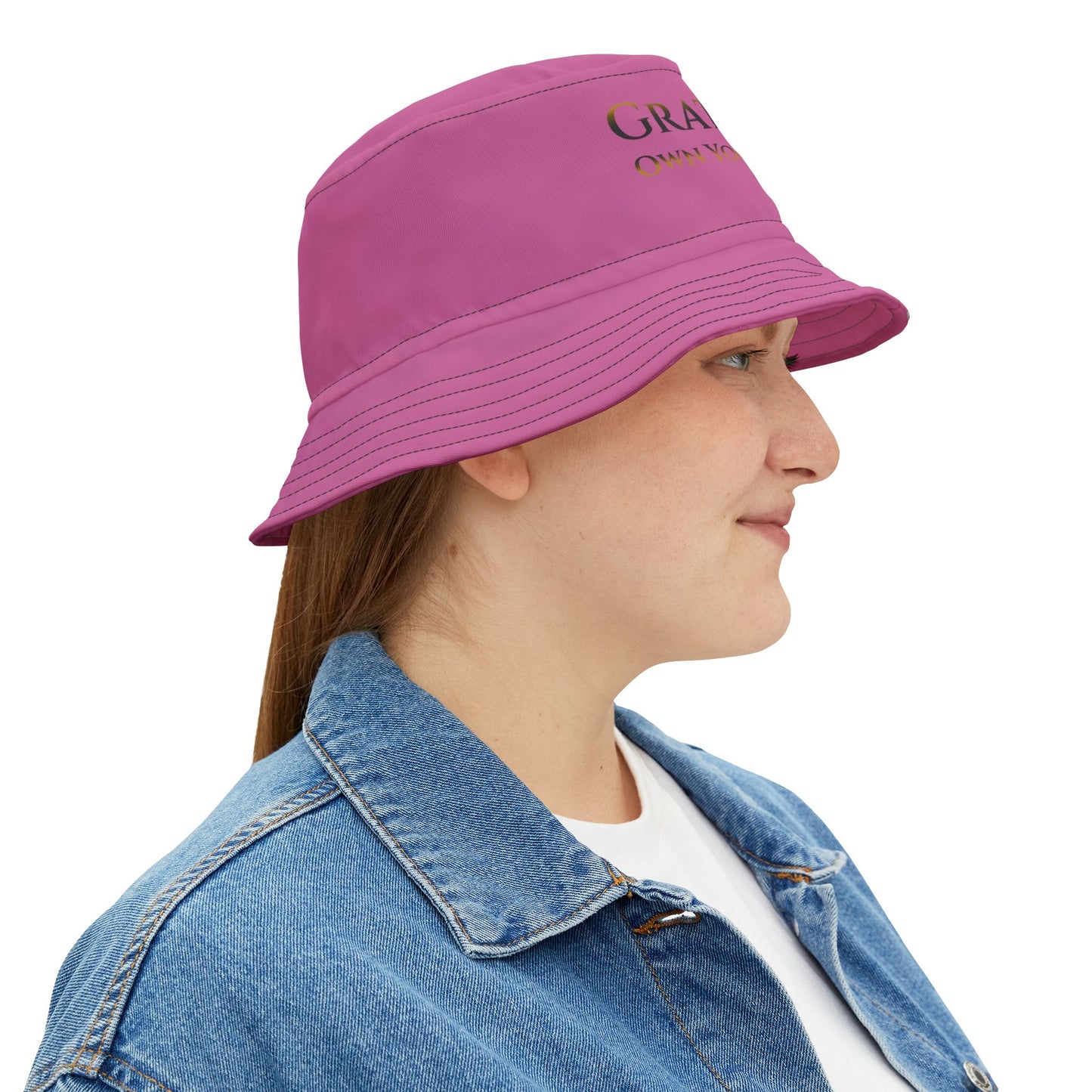 Grateful, Own Your Magic - Unisex Bucket Hat (pink) | The Just Simple Series