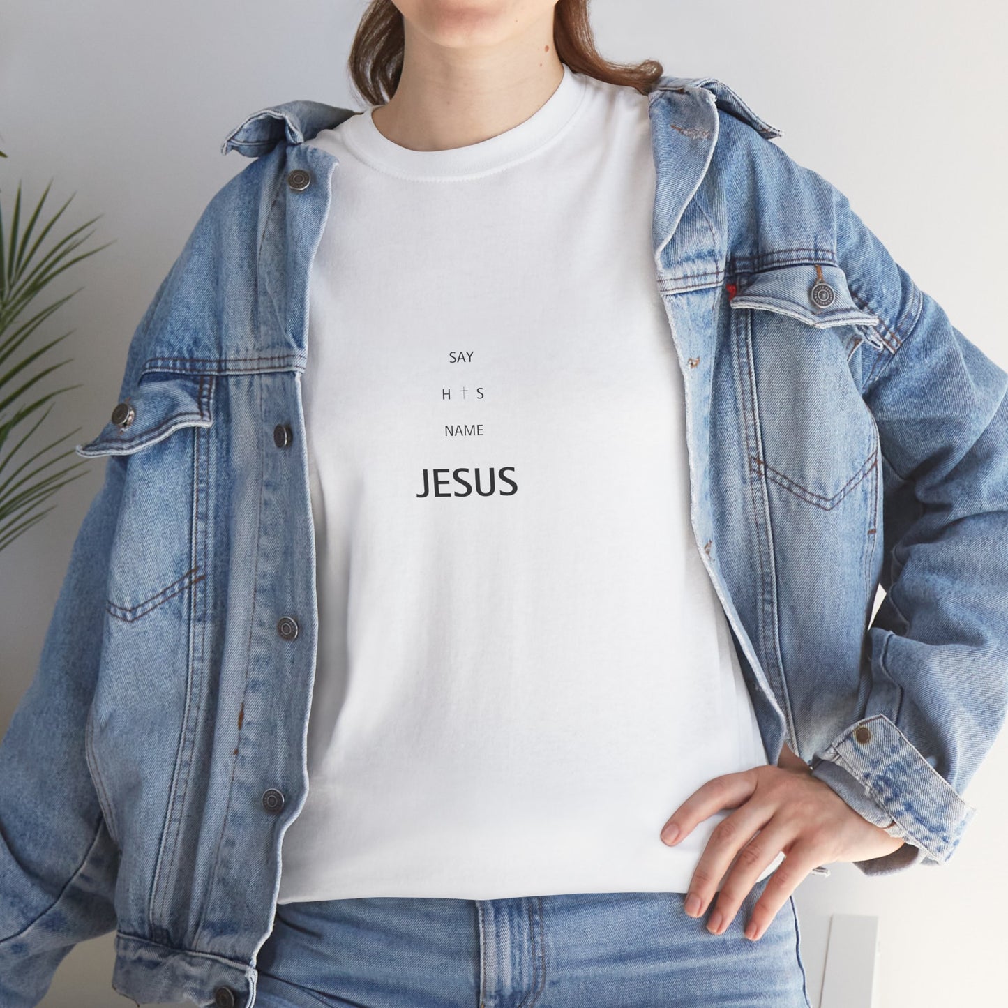 Say His Name T-Shirt | Bold Christian Statement Unisex Tee