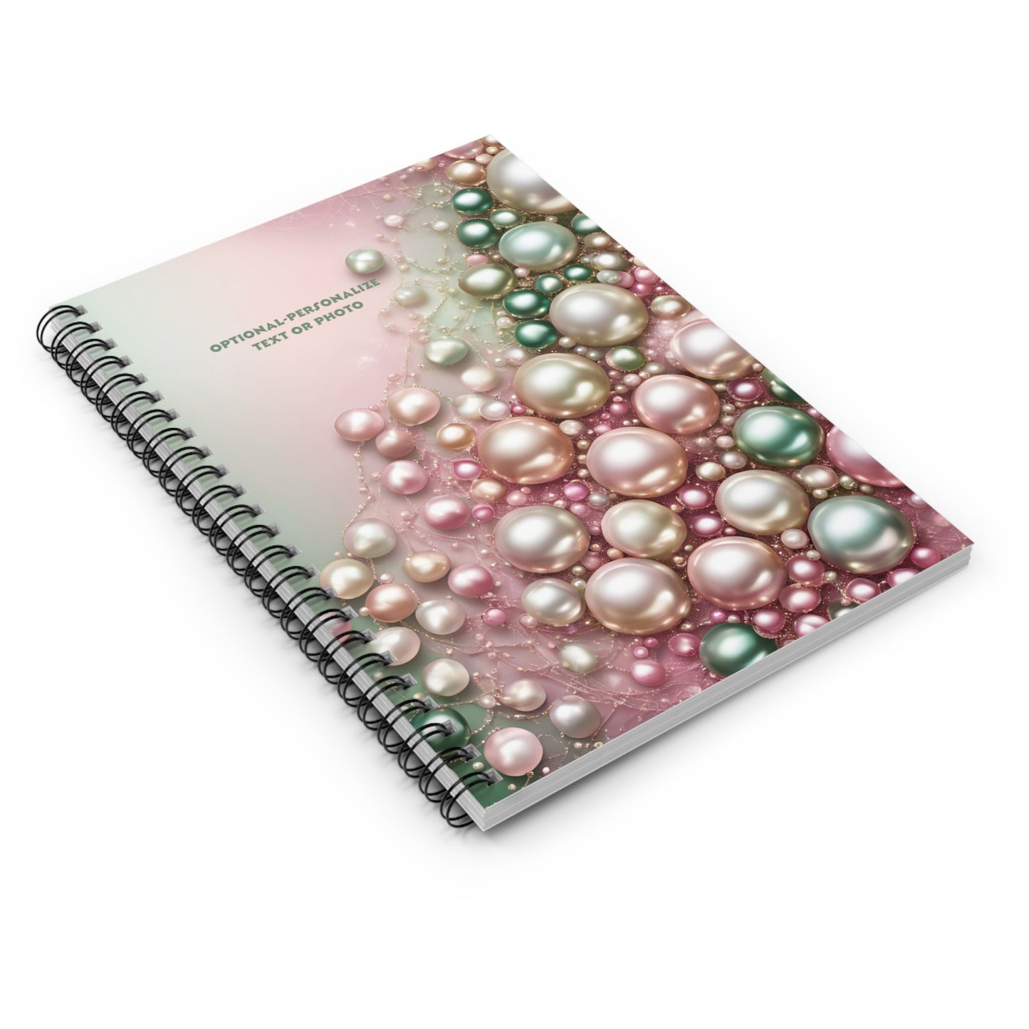 Pearls - Personalized Spiral Notebook