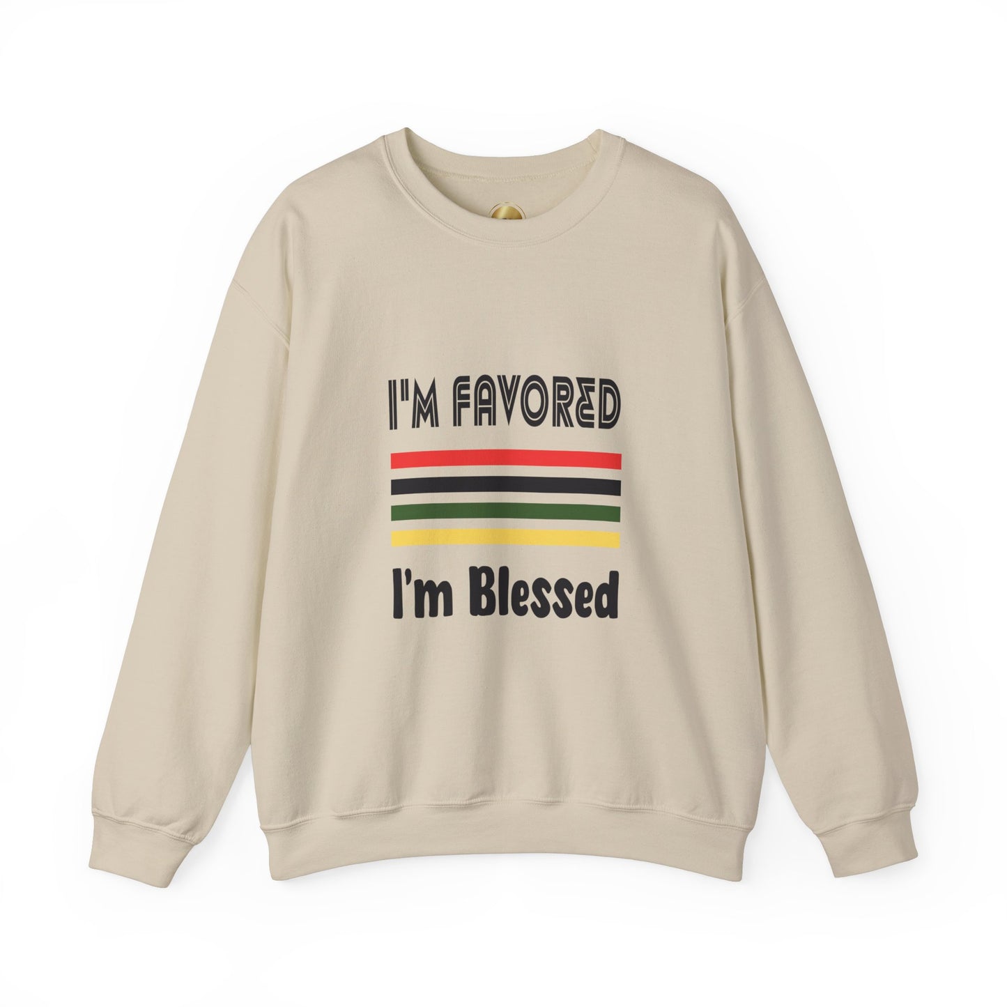 I'm Favored-I'm Blessed - Heavy Blend Crewneck Sweatshirt - Comfort and Durability - Unisex