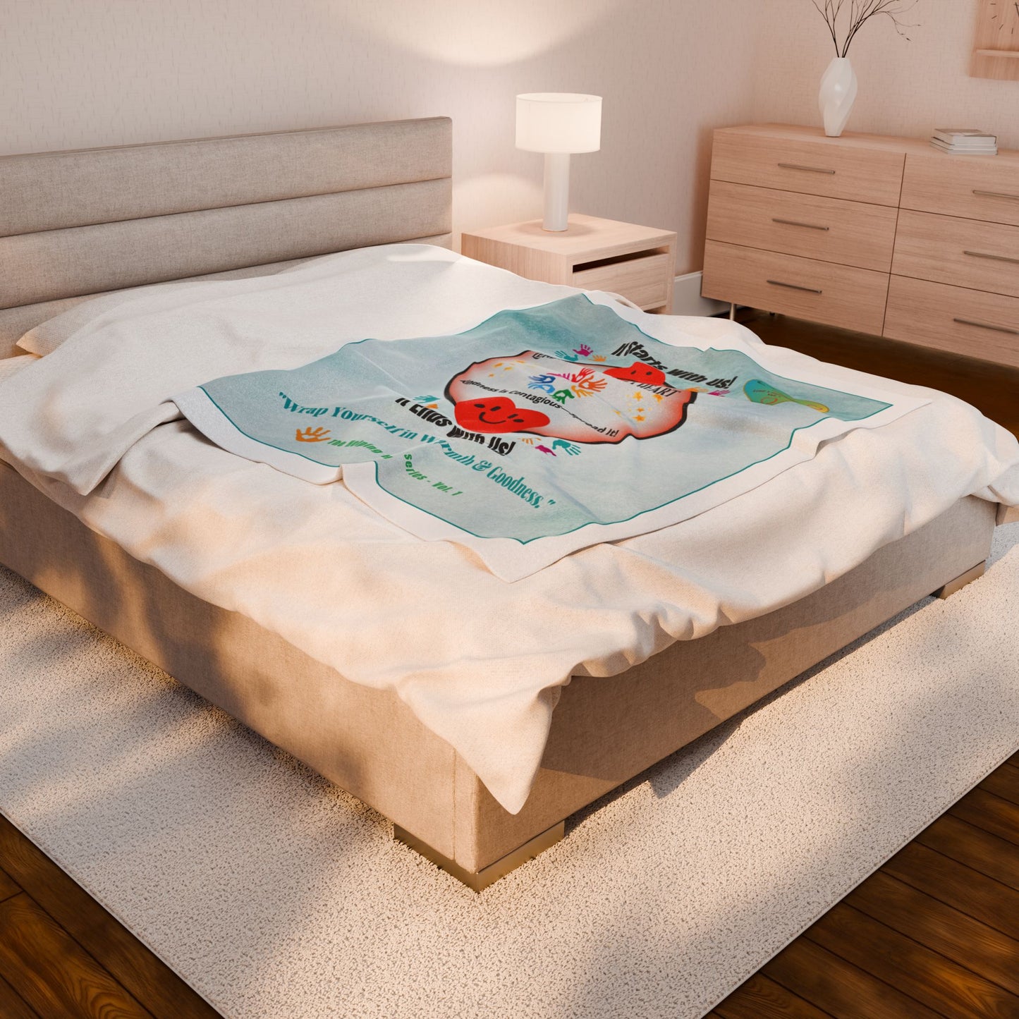 Lend a Hand, Lift a Heart - Throw Blanket Vol. 1 | "Wrap Yourself in Warmth & Goodness."
