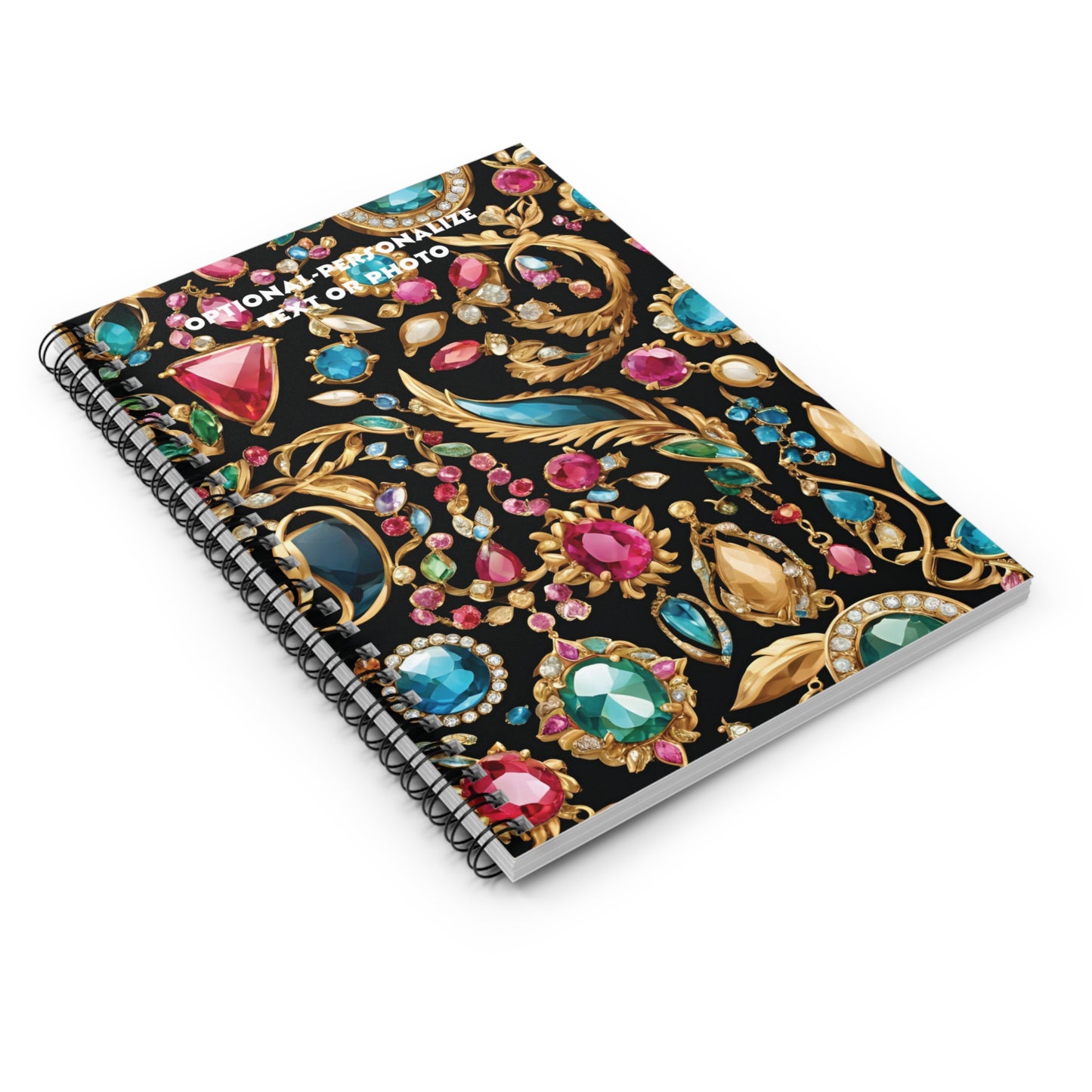Jewel-Toned - Personalized Spiral Notebook