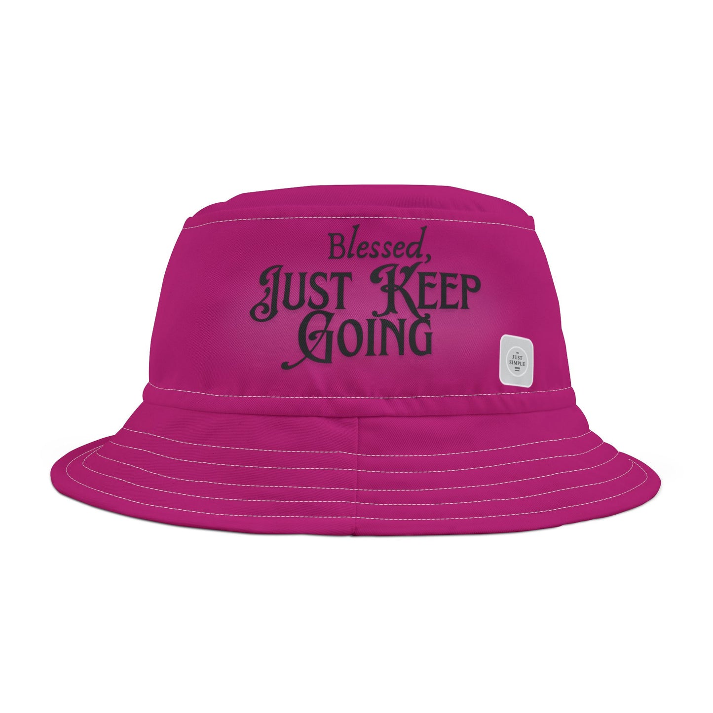 Blessed, Just Keep Going | Unisex Bucket Hat (pink) | The Just Simple Series