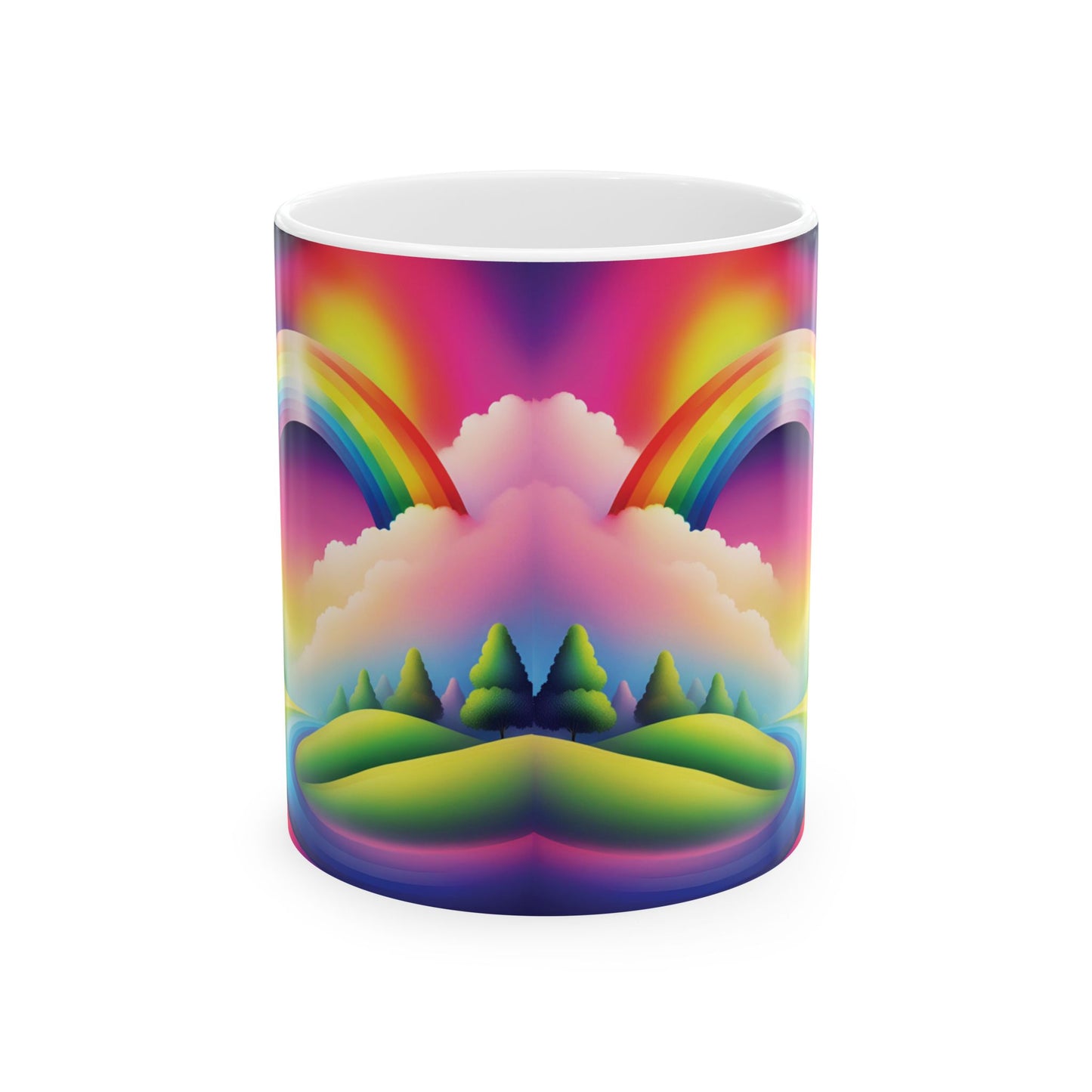 Rainbow Beauty - Ceramic Mug - Unique Design for Coffee Lovers