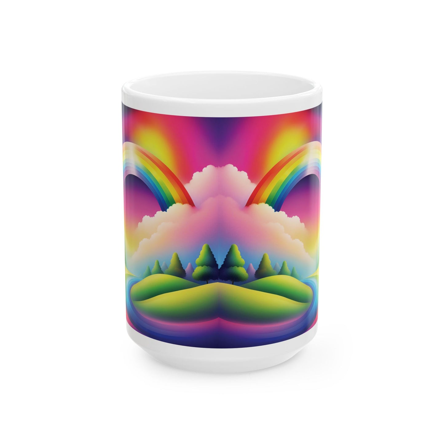 Rainbow Beauty - Ceramic Mug - Unique Design for Coffee Lovers