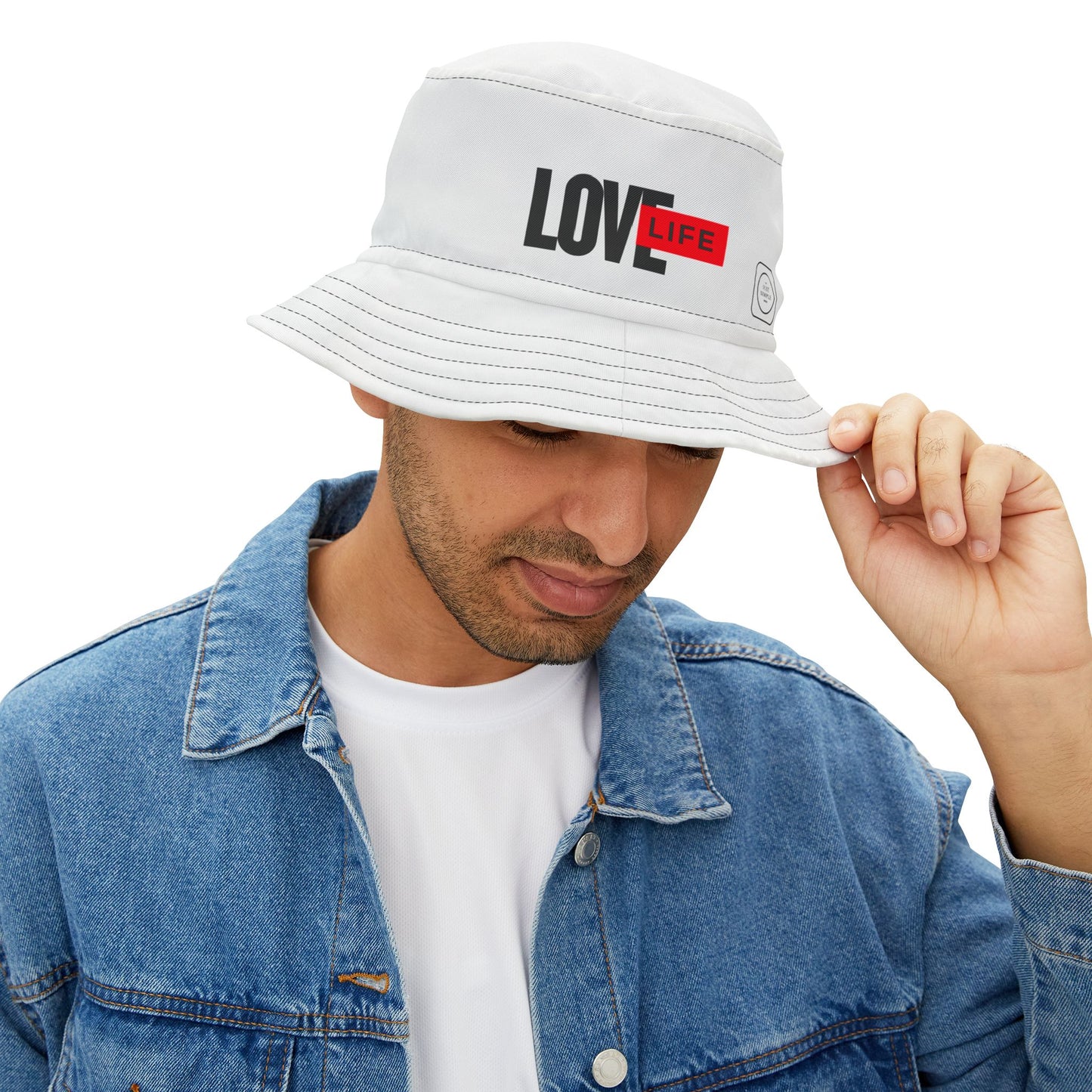 Love Life | Unisex Bucket Hat (white) | The Just Simple Series