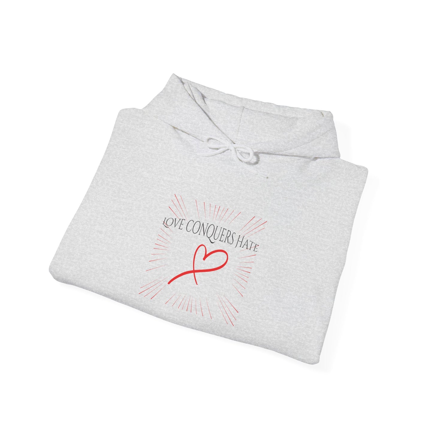 Love Conquers Hate - Unisex Heavy Blend™ Hooded Sweatshirt