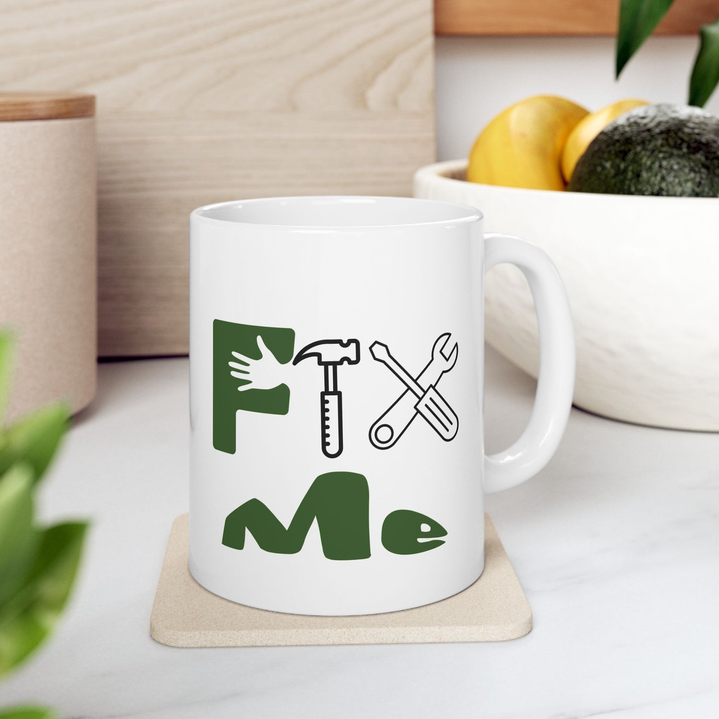 Fix Me (green) - Ceramic Mug