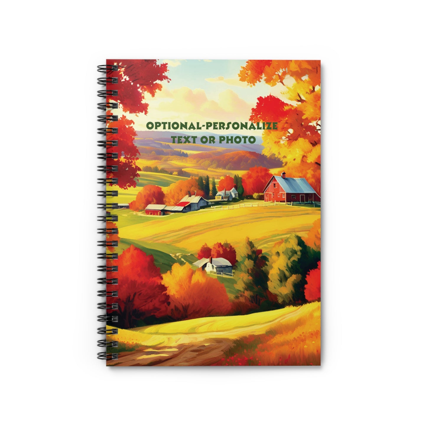Autumn Life - Personalized Spiral Notebook