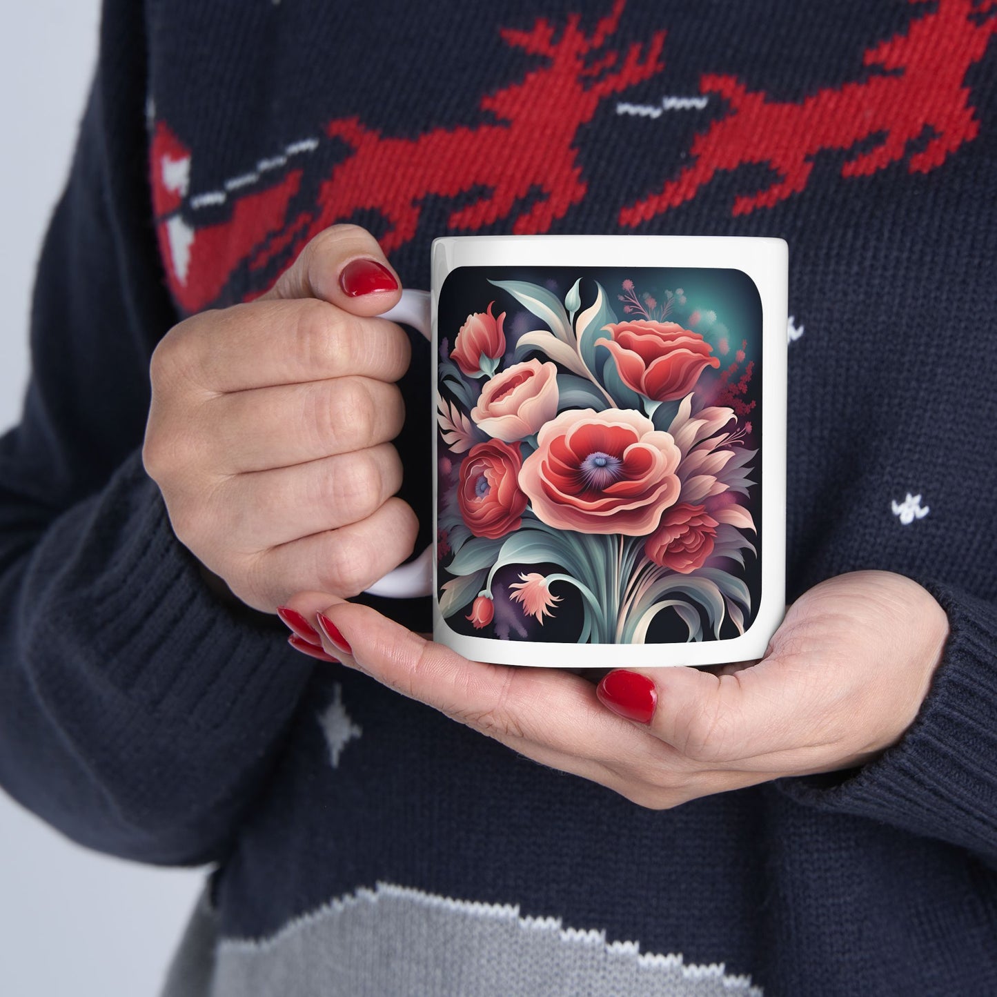 Floral Peace - Ceramic Mug