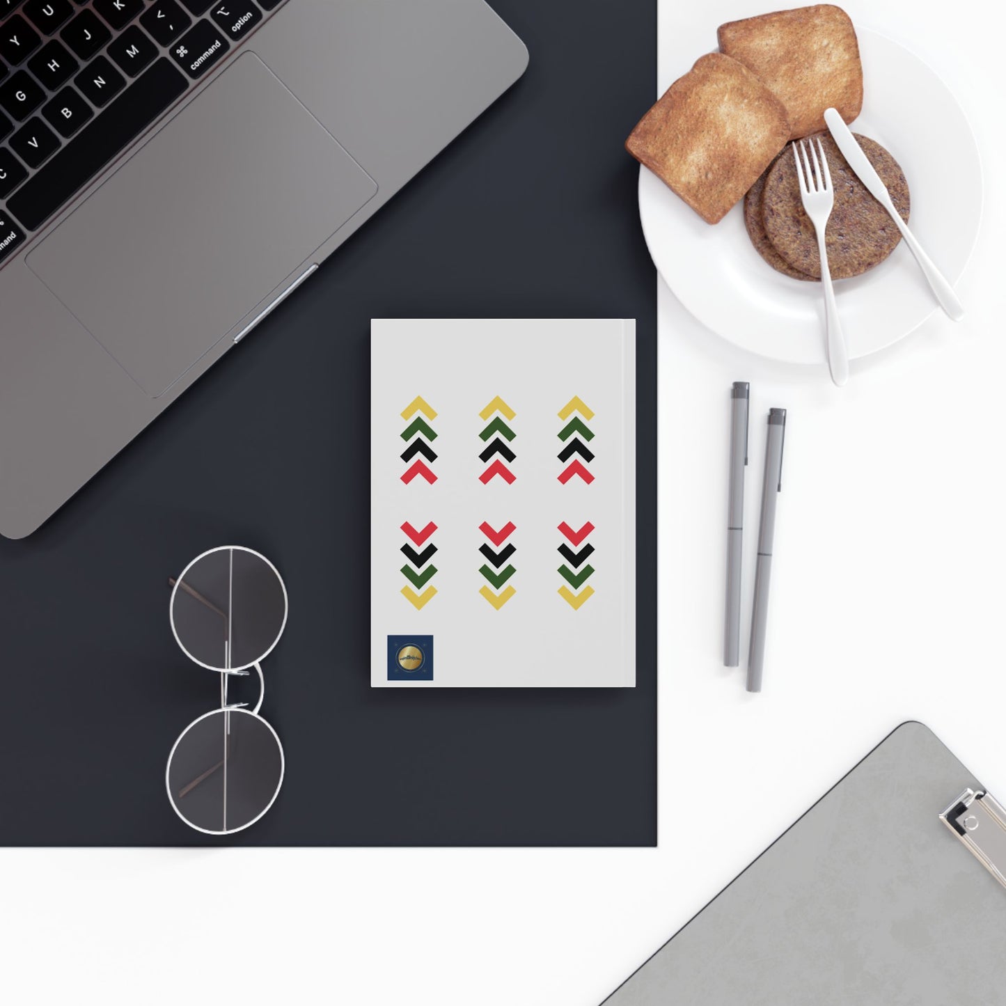 Your Attitude Determines Your Outcome (white) - Personalized Hard Backed Journal