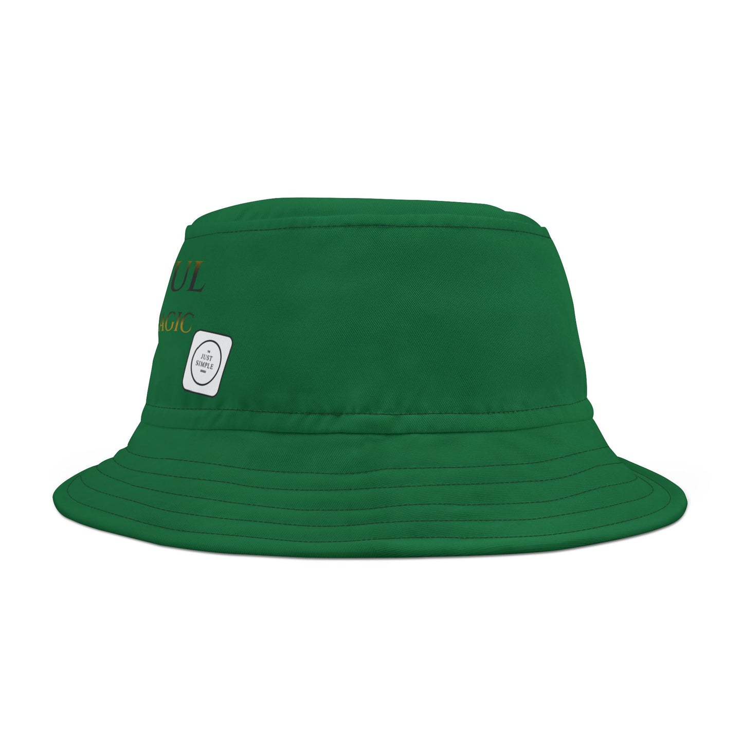Grateful, Own Your Magic | Unisex Bucket Hat (dark green) | The Just Simple Series