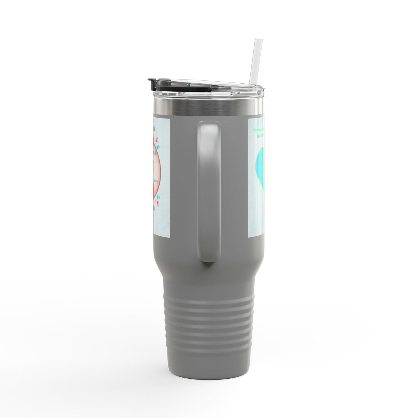 “Lend a Hand, Lift a Heart” - 40 oz Travel Mug vol. 1 | “Because kindness is contagious—and drinks on-the-go help.”
