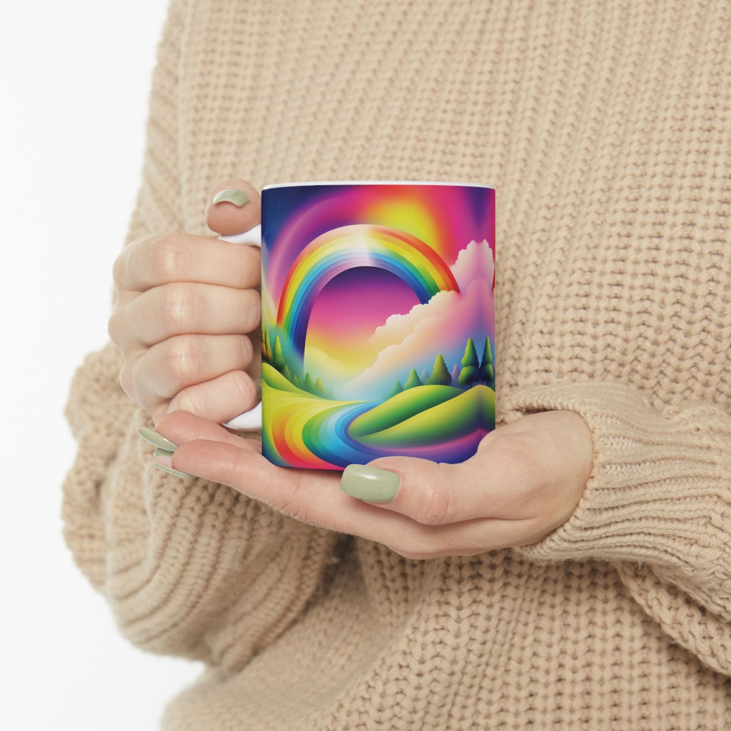 Rainbow Beauty - Ceramic Mug - Unique Design for Coffee Lovers