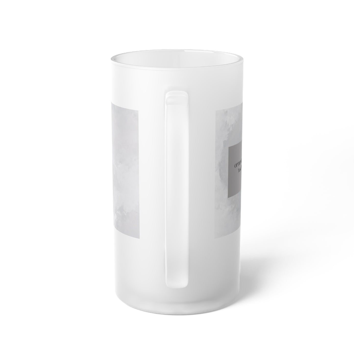 Personalize - Chic Frosted Glass Beer Mug