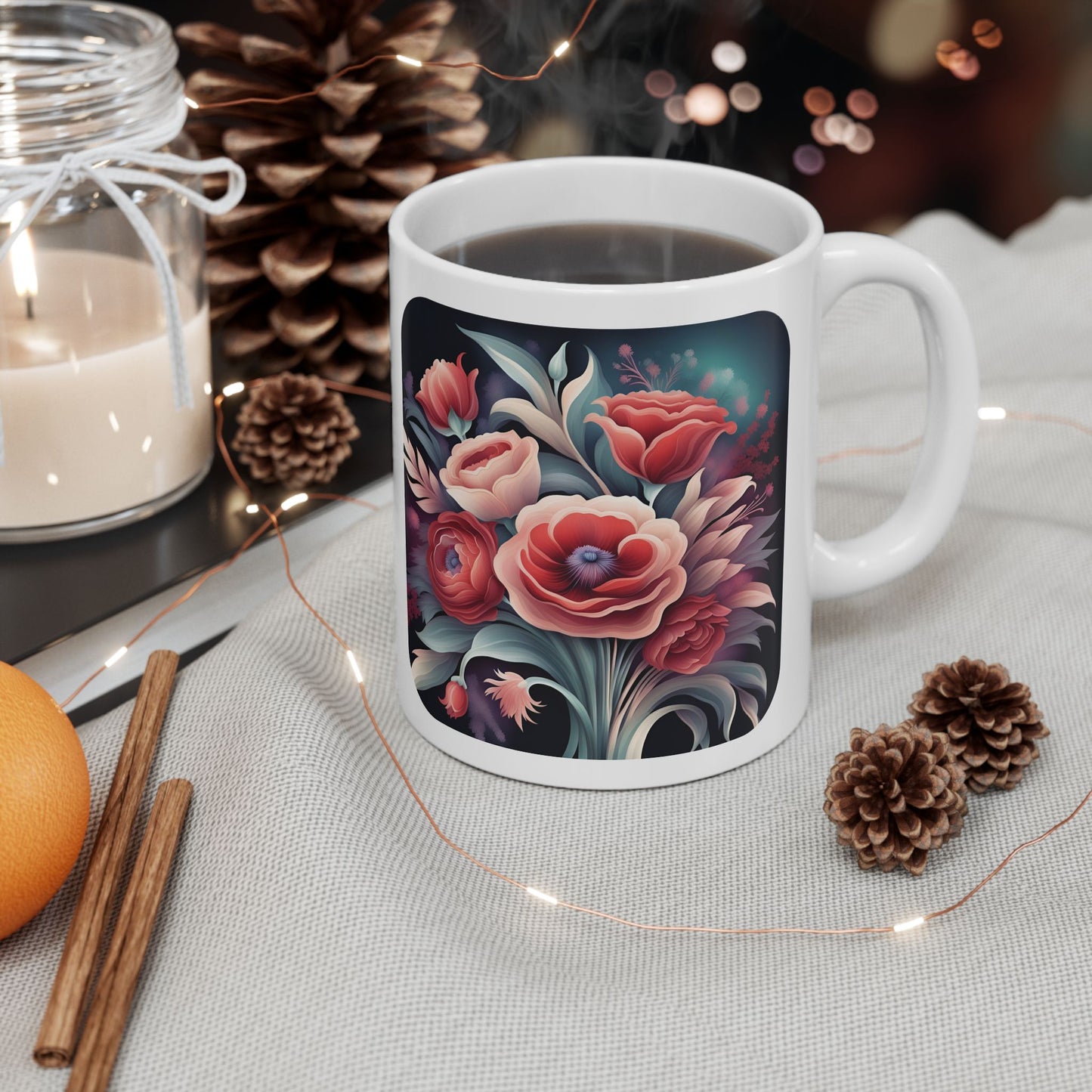 Floral Peace - Ceramic Mug