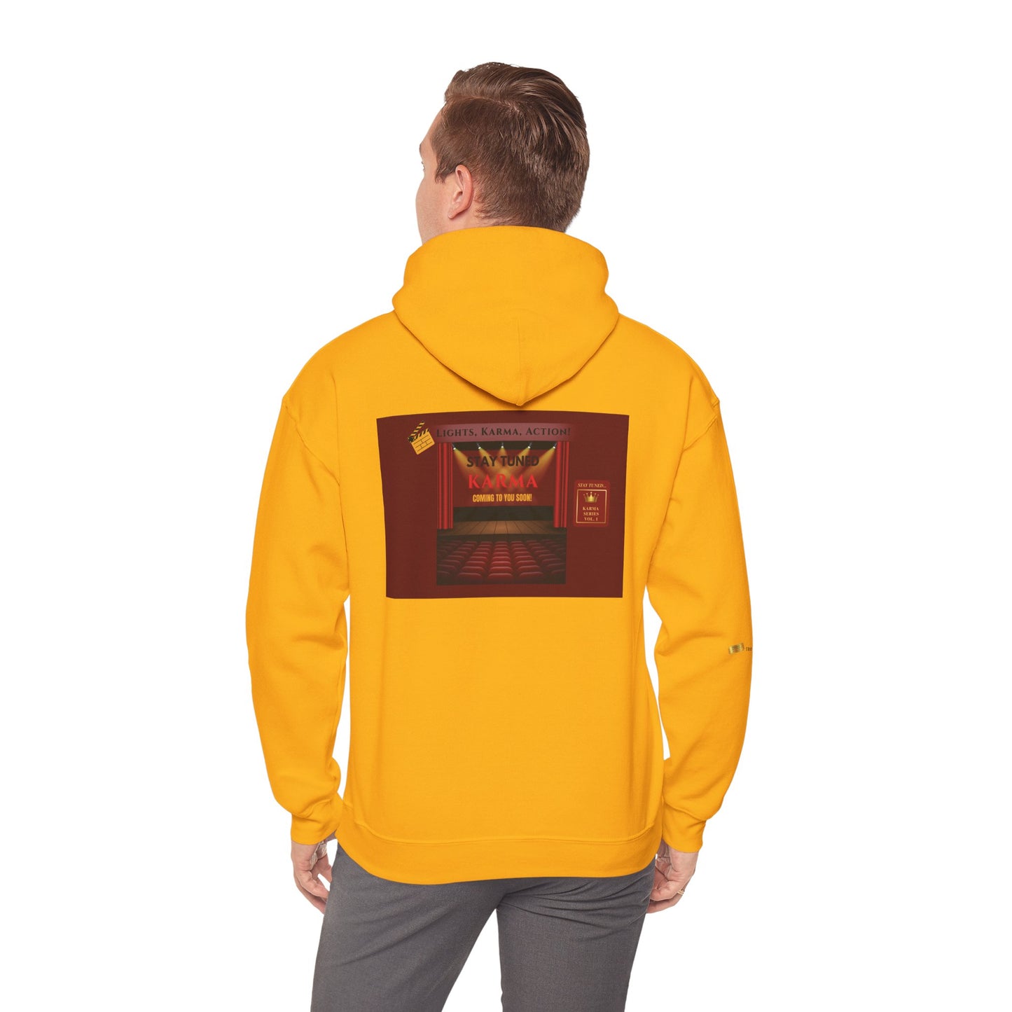 Stay Tuned - Lights, Karma, Action! Vol. 1 | Hoodie (gold, white)