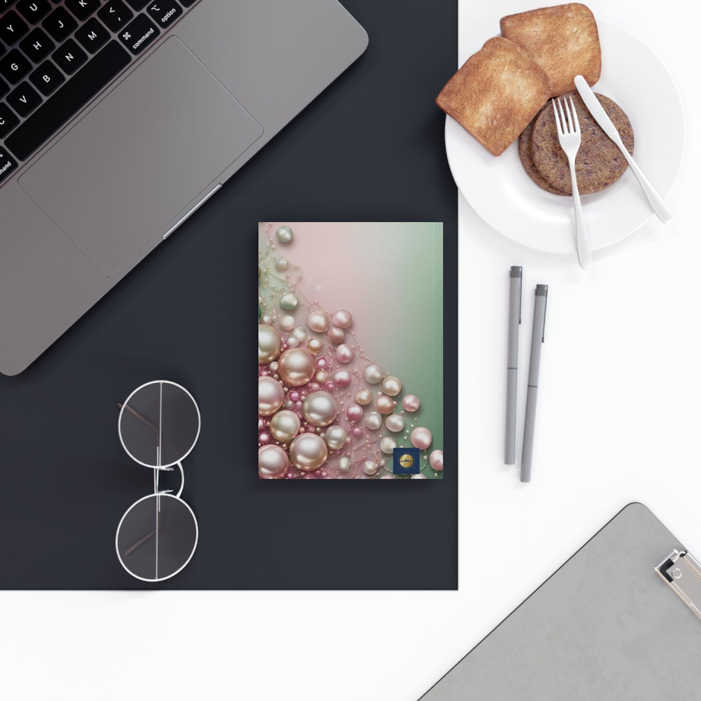 Pearls - Personalized Hard Backed Journal