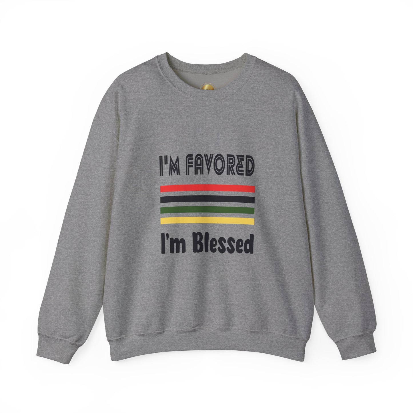 I'm Favored-I'm Blessed - Heavy Blend Crewneck Sweatshirt - Comfort and Durability - Unisex