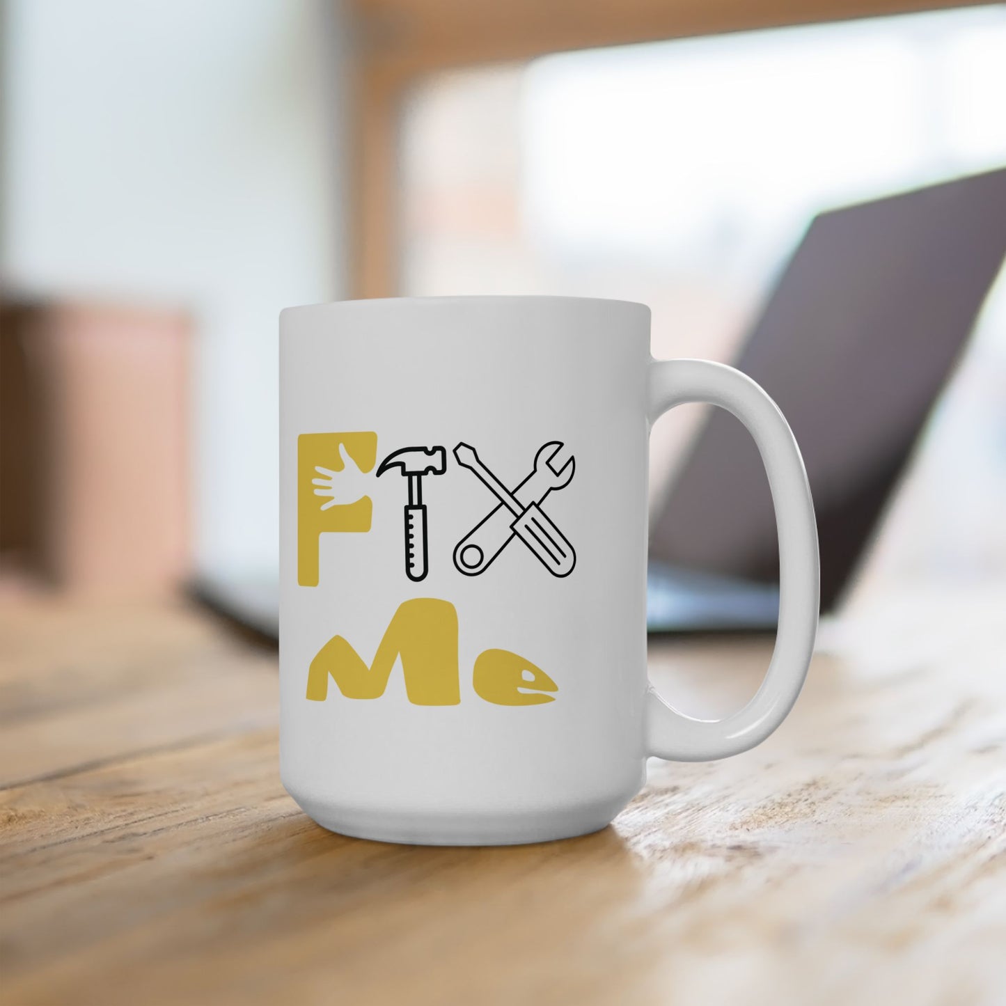 Fix Me (yellow) - Ceramic Mug