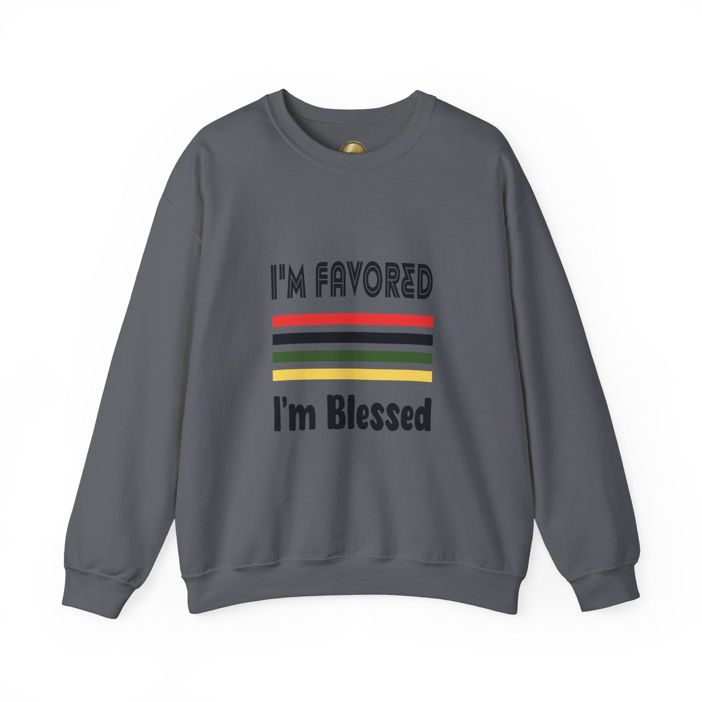 I'm Favored-I'm Blessed - Heavy Blend Crewneck Sweatshirt - Comfort and Durability - Unisex