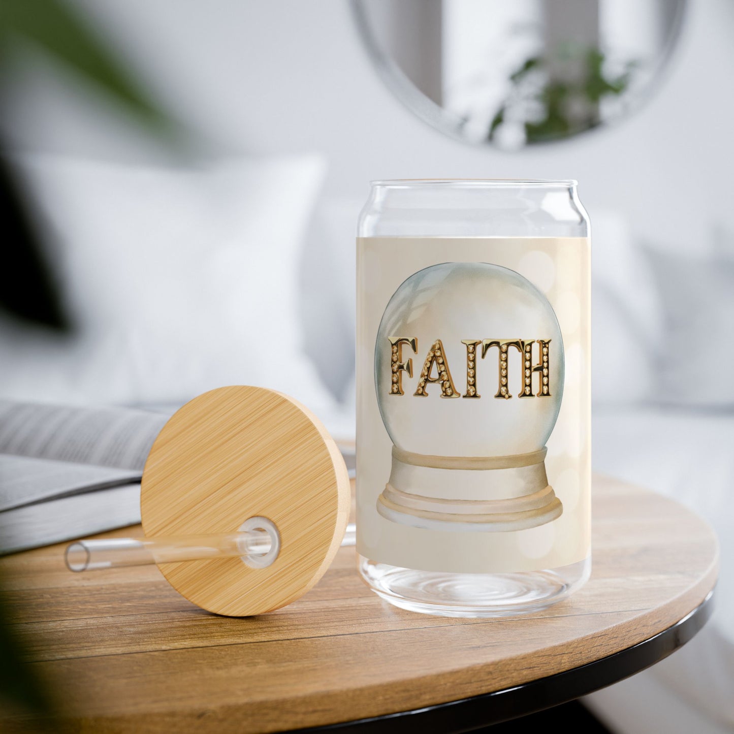 Faith Crystal Ball - Sipper Glass, 16oz