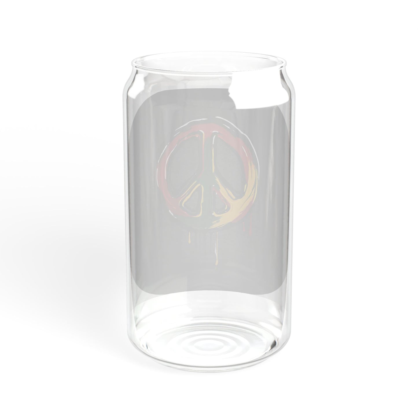Peace Sign - Sipper Glass, 16oz