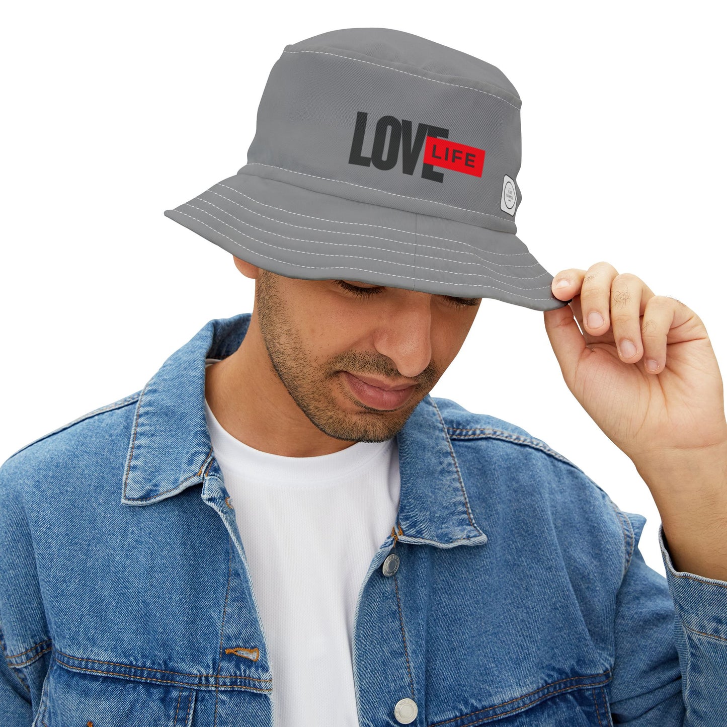 Love Life | Unisex Bucket Hat (grey) | The Just Simple Series