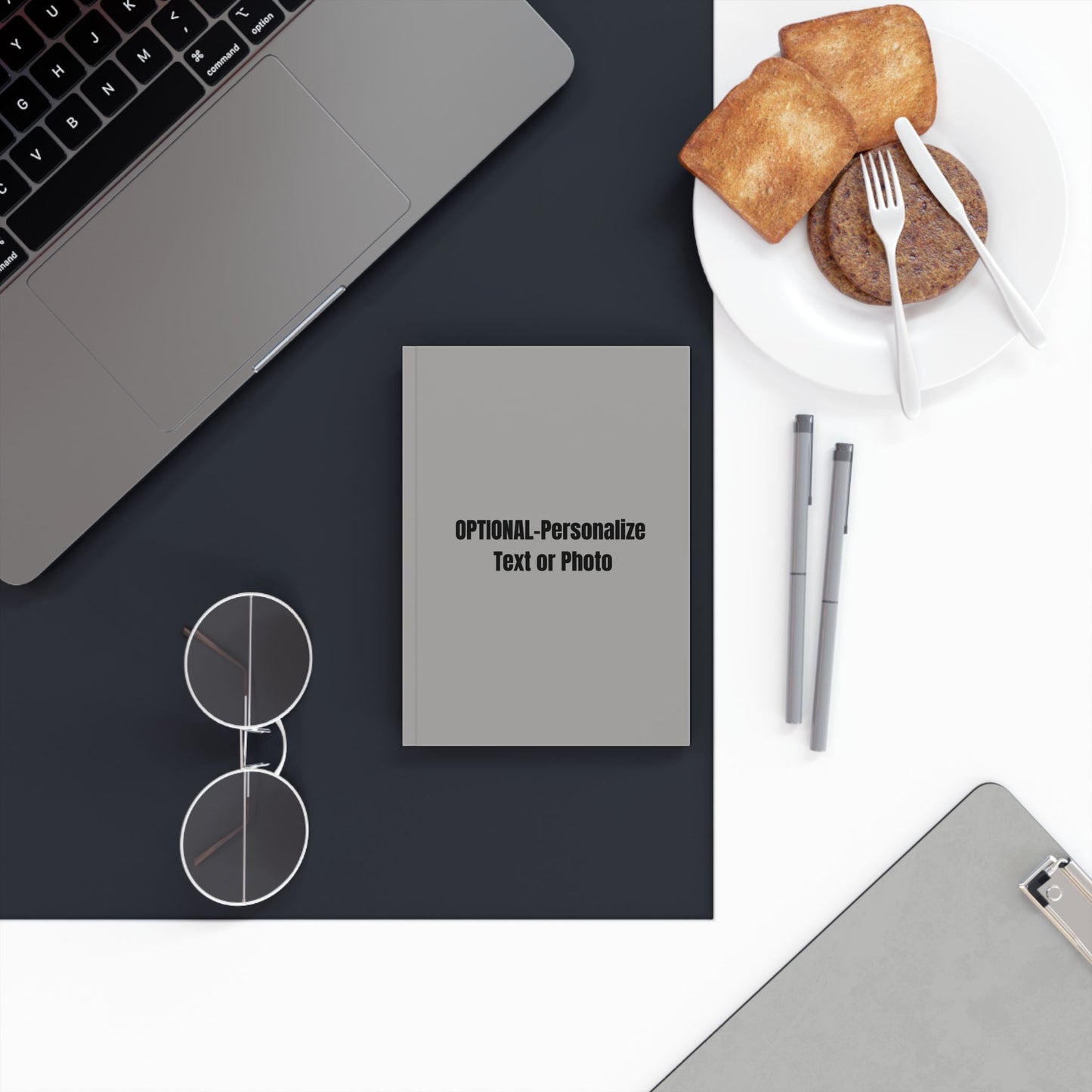 Make-It-Your Own (light grey) | Personalized Hard Backed Journal