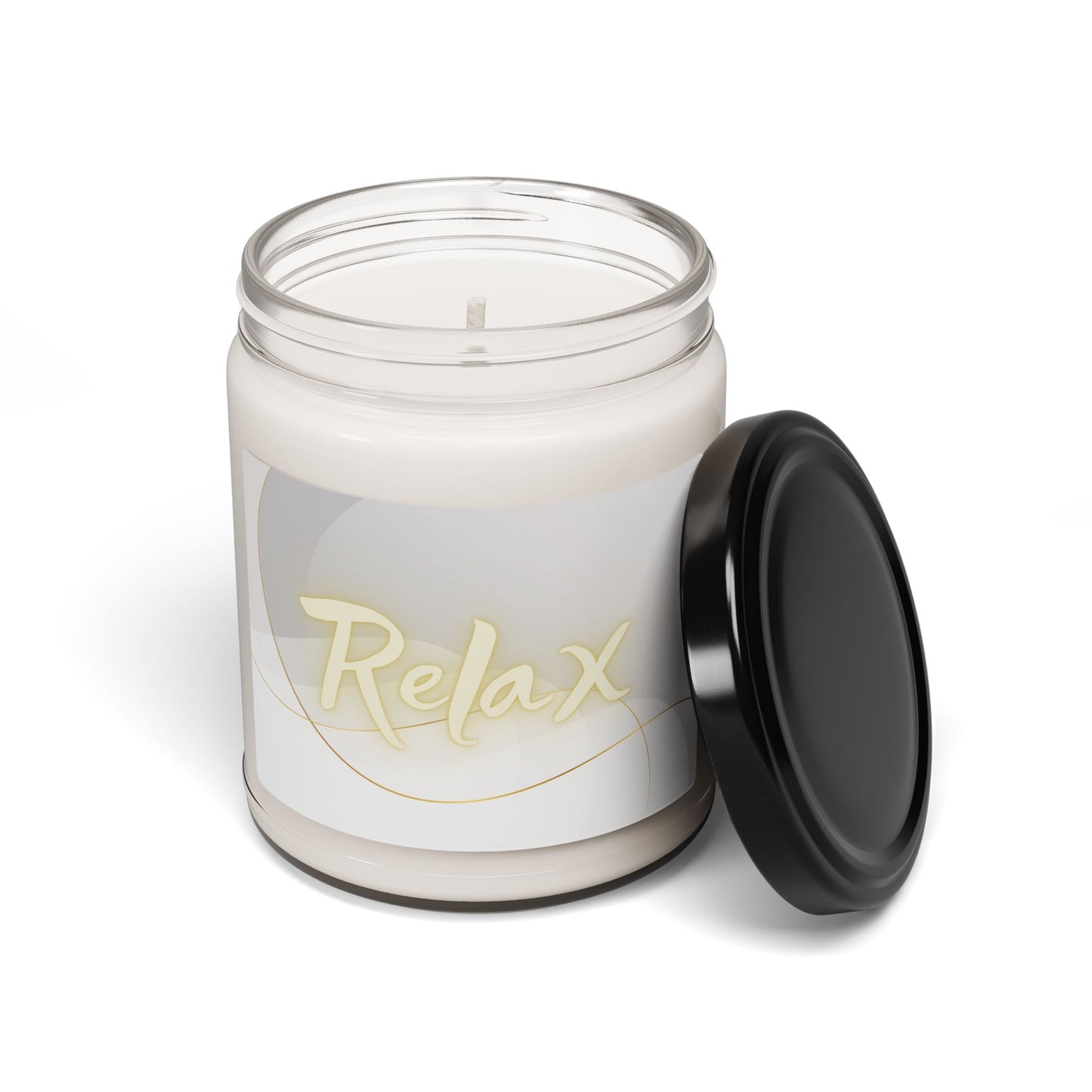 Relax - Clear Jar 9oz, Soy Candle - Aromatherapy for Stress Relief & Mindfulness