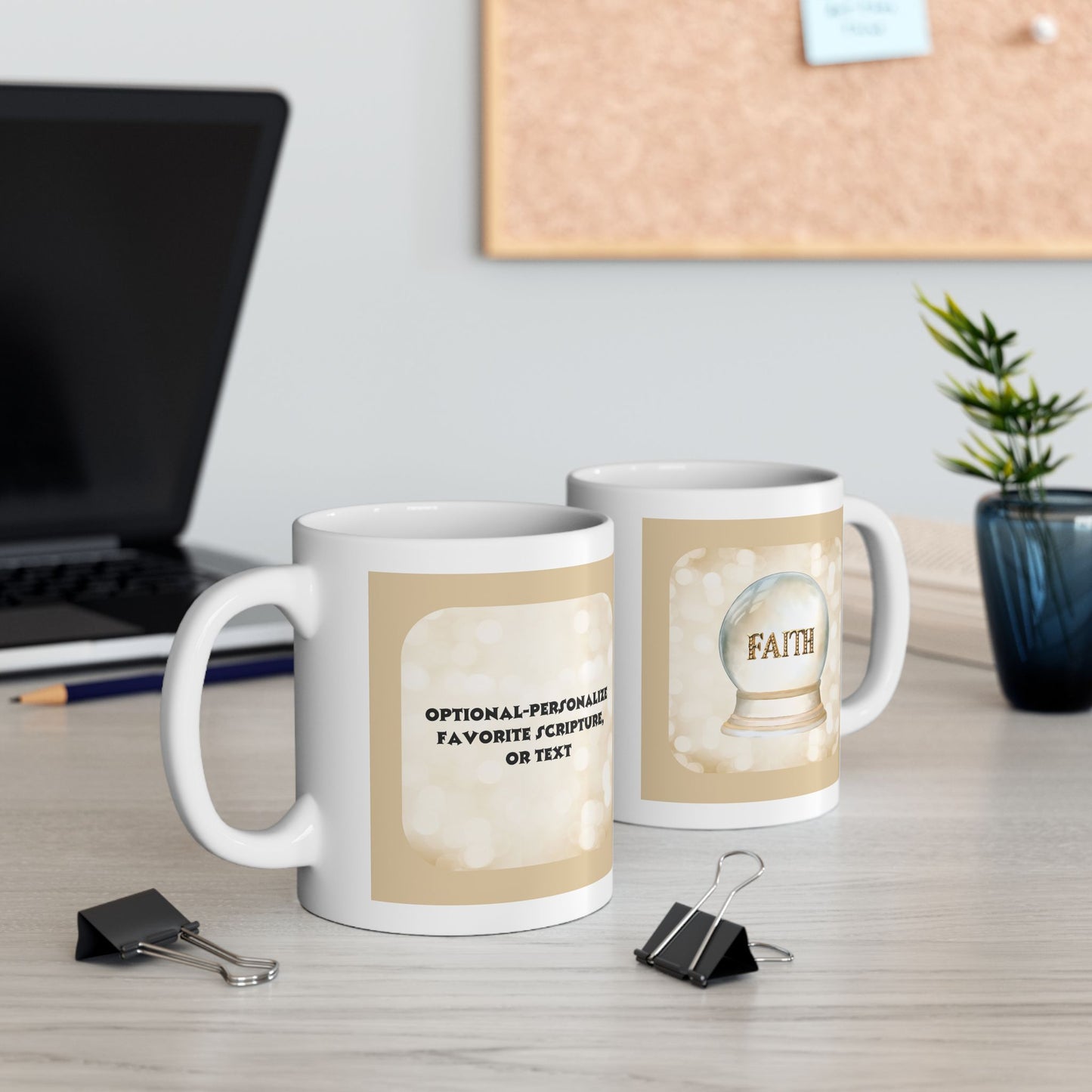 Faith - Inspirational Ceramic Mug - 11oz & 15oz - Perfect Gift for Motivation & Daily Affirmations