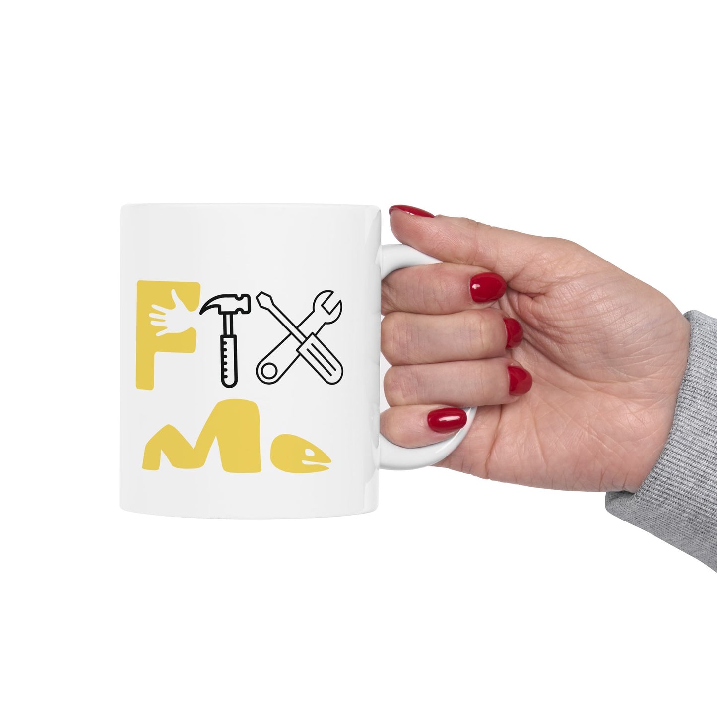 Fix Me (yellow) - Ceramic Mug
