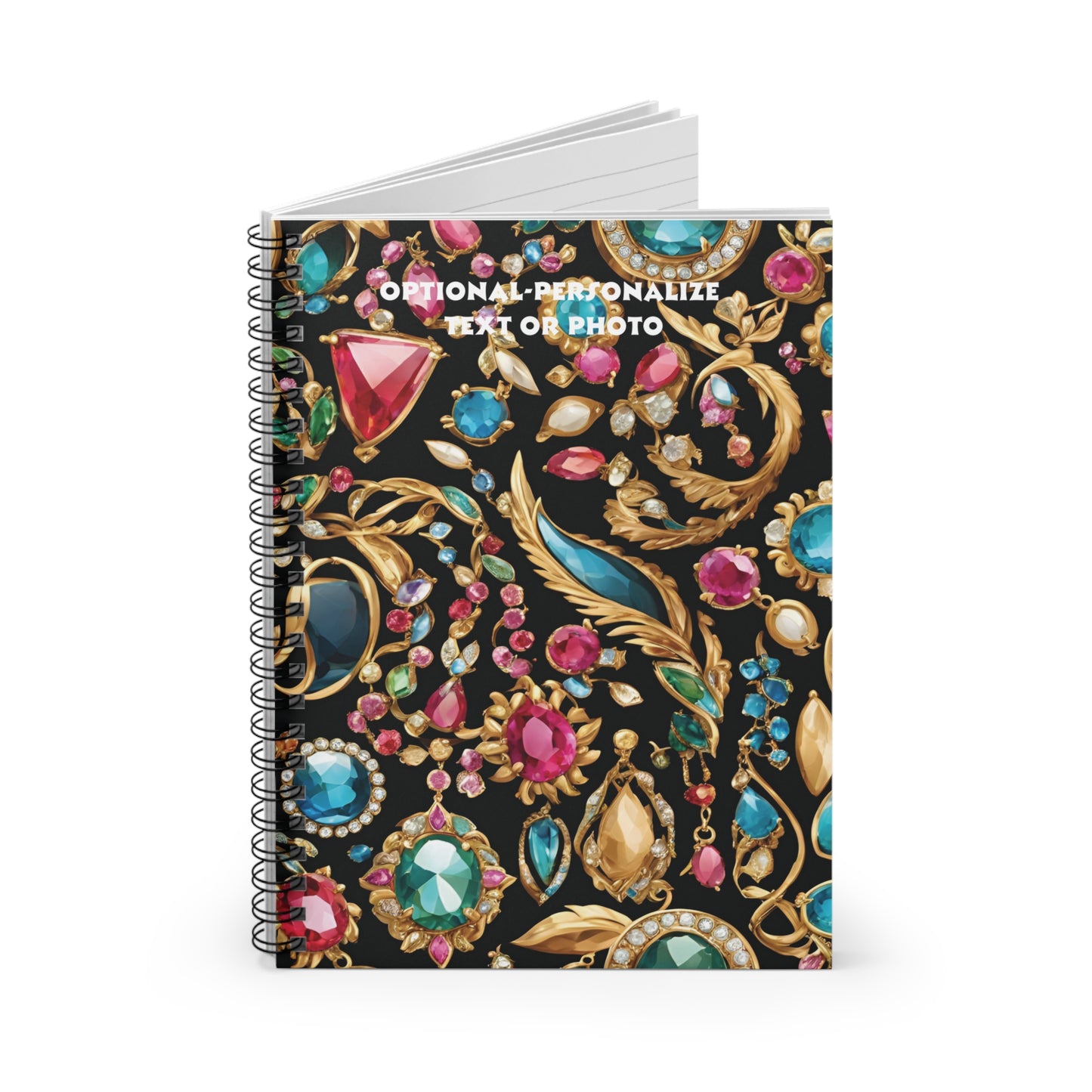 Jewel-Toned - Personalized Spiral Notebook